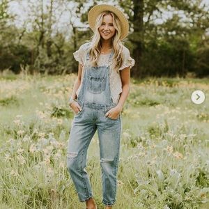 Roolee Blank Paige overalls size M